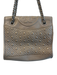 Tory Burch Taupe Leather Quilted Silver Tone Hardware Bag Taupe / Medium