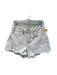 Frame Size 28 White Cotton Contrast Stitch 5 Pocket Zip Fly Raw Hem Shorts White / 28