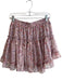 Misa Size M Pink Polyester Elastic Waist Tiered Floral Print Above Knee Skirt Pink / M