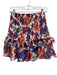 Milly Size 6 White & Multi Polyester High Rise Shirred Waist Floral Skirt White & Multi / 6