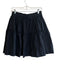 Maeve Size XS Black Cotton Elastic Waist Tiered Above knee Skirt Black / XS