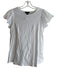 J Crew Size S White Cotton Round Neck Ruffle Cap Sleeve Lace Detail Top White / S