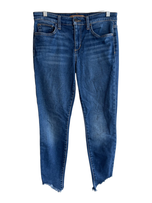 Joes Size 28 Dark Wash Cotton Mid Rise 5 Pocket Zip Fly Skinny Jeans Dark Wash / 28