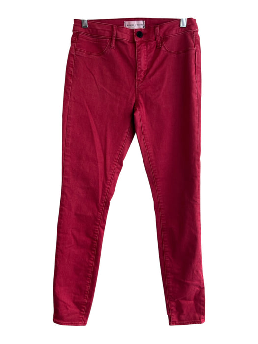 Articles of Society Size 27 Red Cotton Blend High Rise 5 Piece Zip Fly Jeans Red / 27