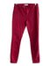 Articles of Society Size 27 Red Cotton Blend High Rise 5 Piece Zip Fly Jeans Red / 27
