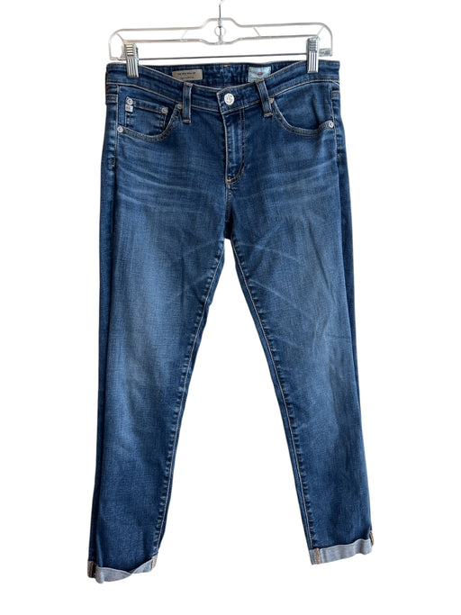 Adriano Goldschmied Size 29 Dark Wash Cotton Mid Rise Zip Fly Skinny Ankle Jeans Dark Wash / 29