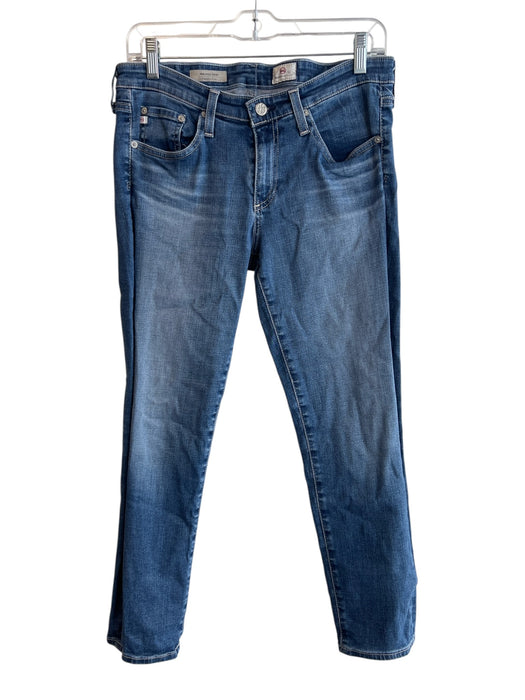 Adriano Goldschmied Size 29 Dark Wash Cotton Mid Rise Zip Fly Skinny Ankle Jeans Dark Wash / 29