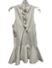 Alexis Size XS White Cotton Blend Sleeveless Back Tie Back Cut Out Mini Dress White / XS