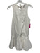 Alexis Size XS White Cotton Blend Sleeveless Back Tie Back Cut Out Mini Dress White / XS