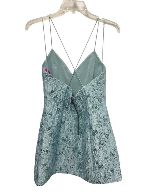 Alice + Olivia Size 2 Light Blue Polyester Blend Spaghetti Strap Paneled Dress Light Blue / 2