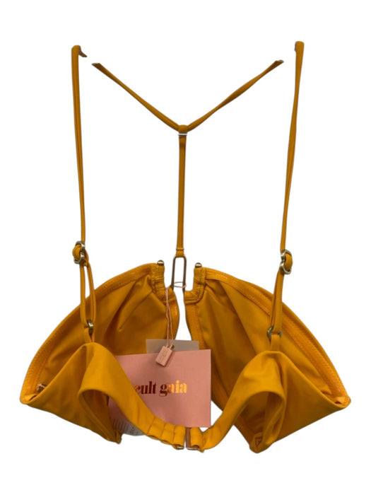 Cult Gaia Size Small Marigold Yellow Nylon Blend Spaghetti Strap swimwear Marigold Yellow / Small
