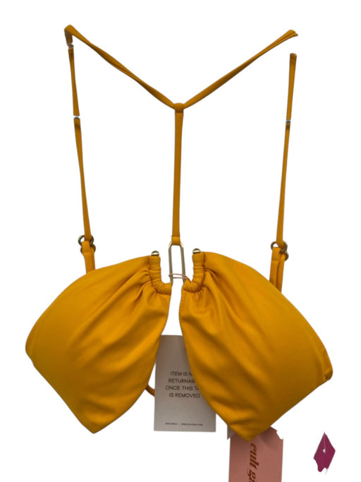 Cult Gaia Size Small Marigold Yellow Nylon Blend Spaghetti Strap swimwear Marigold Yellow / Small