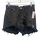 One Teaspoon Size 25 Faded Black Cotton Denim High Rise Floral distressed Shorts Faded Black / 25