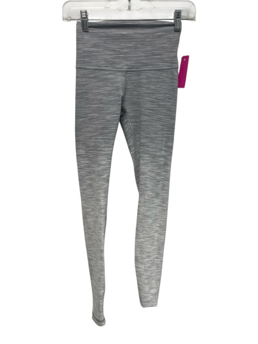 Lululemon Size 2 Gray Nylon Blend Elastic Waist Heathered Full length Leggings Gray / 2