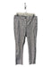 Lafayette 148 Size 10 Black & White Cotton Blend Mid Rise Button Fly Pants Black & White / 10