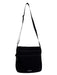 Vera Bradley Black Canvas Front Pockets Zip Close Cross Body Strap Bag Black / M