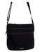 Vera Bradley Black Canvas Front Pockets Zip Close Cross Body Strap Bag Black / M