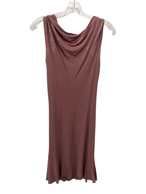 Alexander McQueen Size S Purple Viscose Sleeveless Drape Detail Dress Purple / S