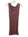 Alexander McQueen Size S Purple Viscose Sleeveless Drape Detail Dress Purple / S