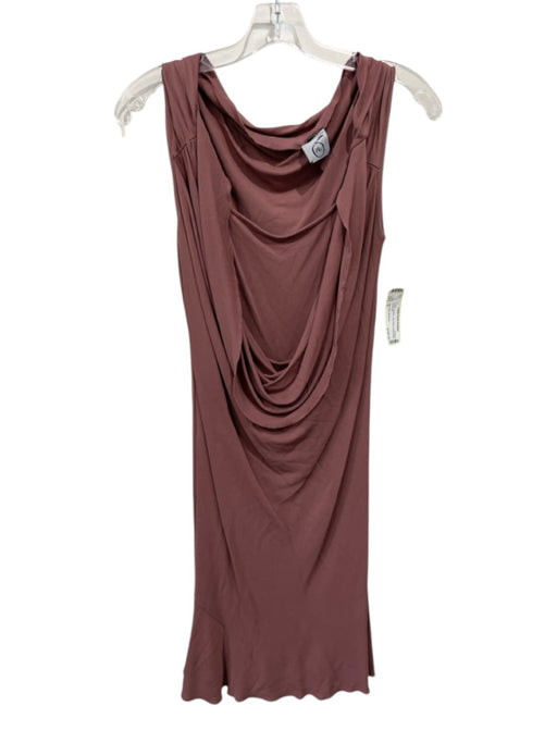 Alexander McQueen Size S Purple Viscose Sleeveless Drape Detail Dress Purple / S