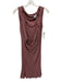 Alexander McQueen Size S Purple Viscose Sleeveless Drape Detail Dress Purple / S
