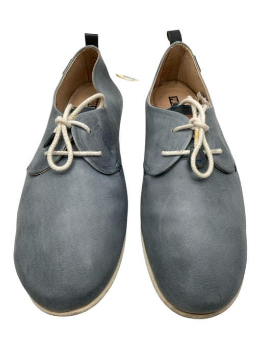 Pikolinos Shoe Size 40 Blue & White Leather Lace Up Low Top Round Toe Shoes Blue & White / 40