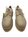 Stuart Weitzman Shoe Size 9.5 Beige Canvas Lace Up Gold Thread Straw Shoes Beige / 9.5