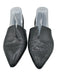 Vince Shoe Size 9 Black Leather Snakeskin Pointed Toe Flats Black / 9
