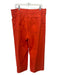 Maeve Size 34 Orange Viscose & Linen Blend Mid Rise Wide Leg Flat Pocket Pants Orange / 34