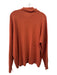 Banana Republic Size XL Burnt Orange Rayon & Viscose Mock Neck Boxy Sweater Burnt Orange / XL