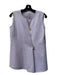 Salvatore Ferragamo Size 40 Lavender Cotton Blend Zip Front Sleeveless Skirt Set Lavender / 40