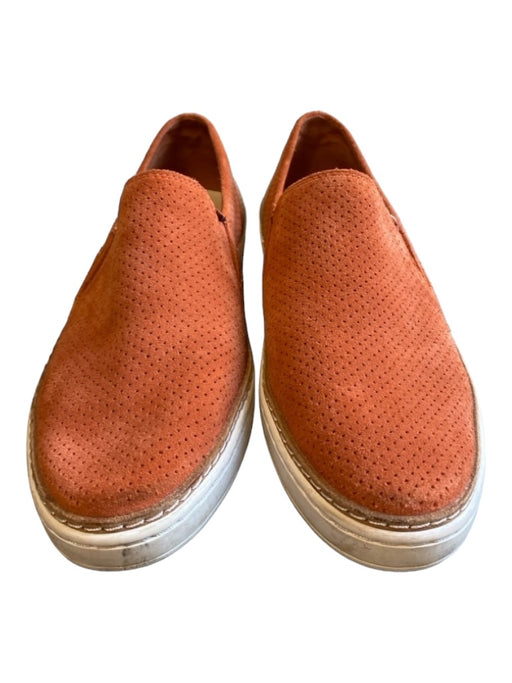 Ugg Shoe Size 8.5 Orange Suede Perforated Almond Toe Stretch Panel Slip On Shoes Orange / 8.5