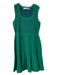 Diane Von Furstenberg Size Medium Kelly Green Viscose & Polyester Ribbed Dress Kelly Green / Medium