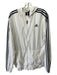 Adidas Size M White & Black Nylon Hoodie Men's Jacket M