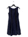 Nanette Lepore Size 8 Navy & Black Polyester Blend Sleeveless Boat Neck Dress Navy & Black / 8