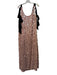 Eloquii Size 16 Blush Pink & Black Polyester Sleeveless Paillettes Midi Dress Blush Pink & Black / 16