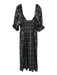 Hill House Size XXL Hunter Green, Burgundy & Navy Cotton Plaid Midi Dress Hunter Green, Burgundy & Navy / XXL
