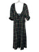 Hill House Size XXL Hunter Green, Burgundy & Navy Cotton Plaid Midi Dress Hunter Green, Burgundy & Navy / XXL