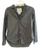 Frank & Eilen Size XS Black Cotton Button Down Long Sleeve Collared Top Black / XS