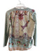 Johnny Was Workshop Size XS Light Green & Multi Cotton & Silk Long Sleeve Top Light Green & Multi / XS