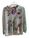 Johnny Was Workshop Size XS Light Green & Multi Cotton & Silk Long Sleeve Top Light Green & Multi / XS
