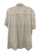 Marine Layer Size L Cream, Green, Purple Cotton Short Sleeve Stripe Buttons Top Cream, Green, Purple / L