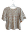 Sezane Size S Multi 100% Cotton Polyester Yoke Detail Round Neck Flowy Top Multi / S