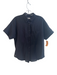 Rag & Bone Size XS Black Cotton & Polyester Swiss Dot Collared Short Sleeve Top Black / XS