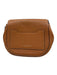 Marc Jacobs Brown Leather Turnlock Shoulder silver hardware Bag Brown