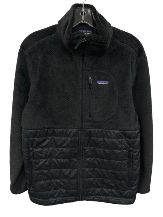 Patagonia Size XS Black Polyester Mixed Fabric Zip Front Mock Neck Jacket Black / XS