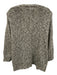 Brochu Walker Size XS Grey Linen Blend Knit Open Front Metallic Thread Cardigan Grey / XS