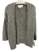 Brochu Walker Size XS Grey Linen Blend Knit Open Front Metallic Thread Cardigan Grey / XS
