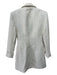 Alice + Olivia Size 2 White Polyester Tweed Henley Blazer Mini BackPack Dress White / 2