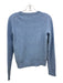 White + Warren Size XS Light Blue Cahsmere Waffle Knit Crew Neck Sweater Light Blue / XS